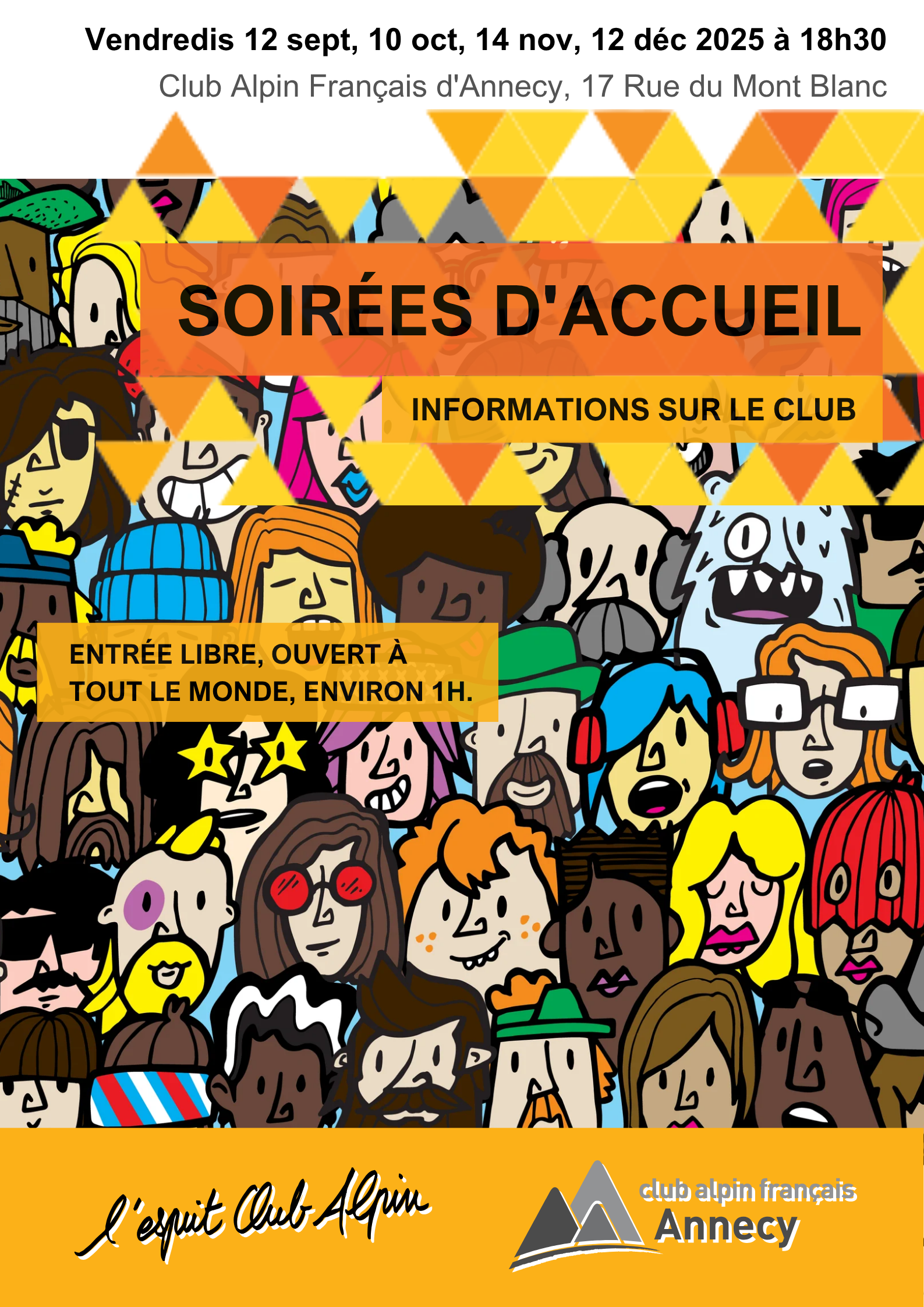 Soirée accueil nouveaux arrivants – présentation du club