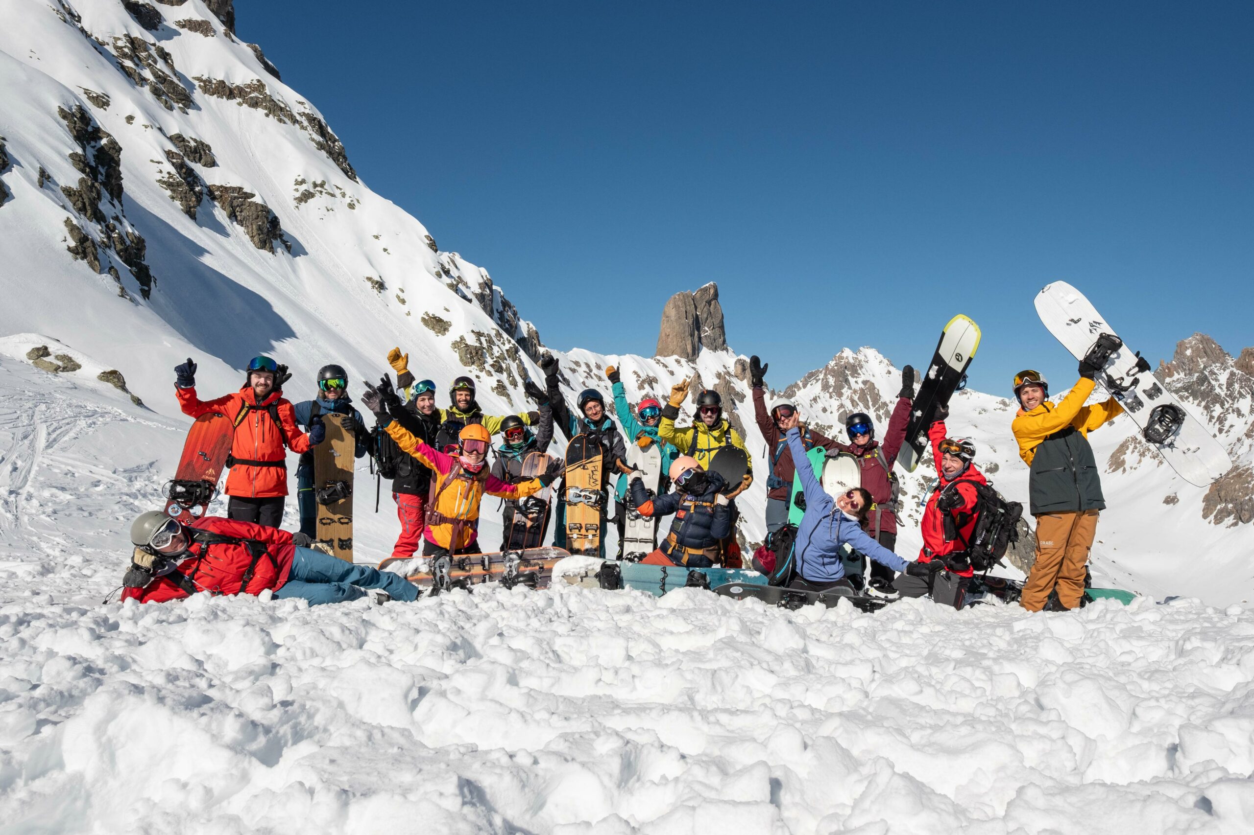 Bref, on a fait un week-end incroyable de snowboard de rando.
