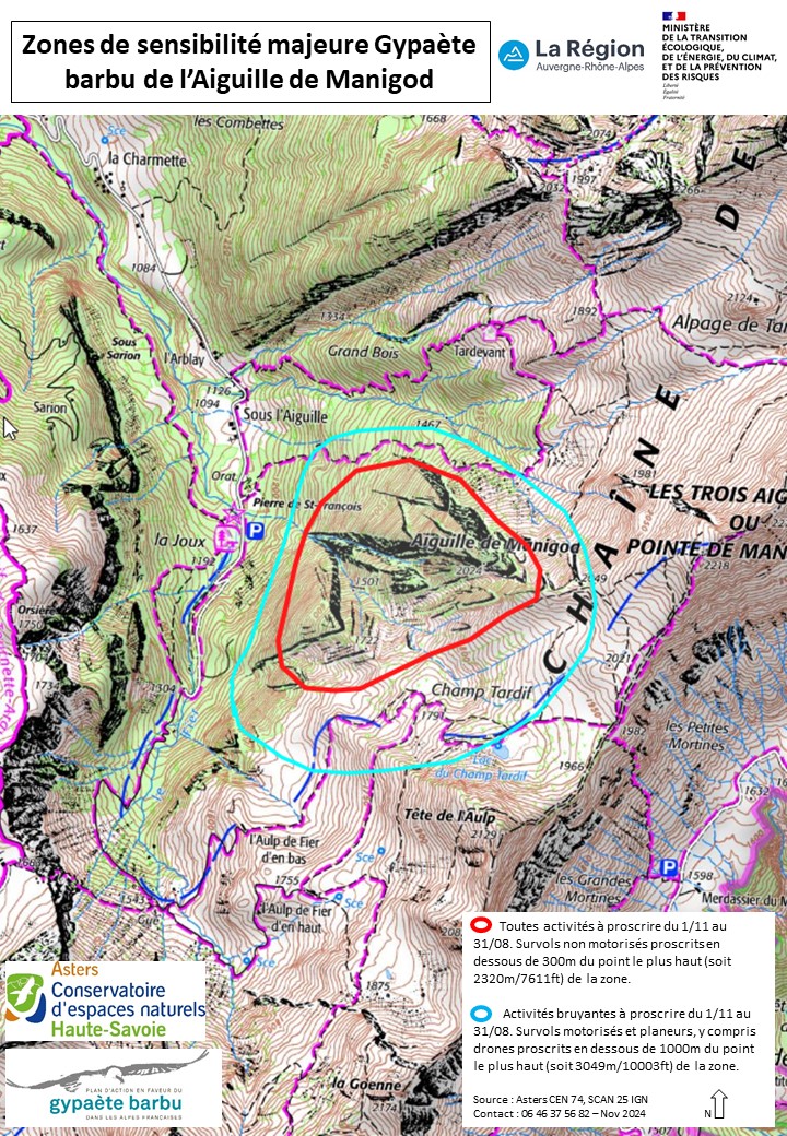 Nouvelles de Genep’ notre gypaéton du Bargy & activation ZSM depuis le 1er novembre