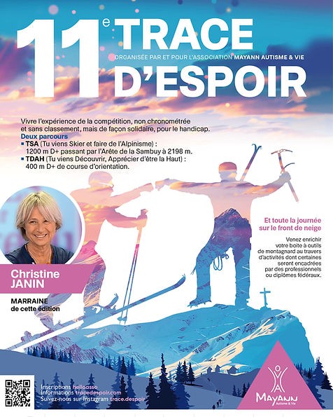 Trace d’Espoir – Course de ski alpinisme Caritative sans chrono, ni classement